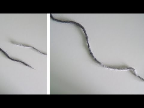 Видео: Как соединить две шерстяные нити при вязании. Способ соединения без узла, незаметно и надежно