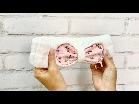 Видео: Мастер-класс «Повязка для волос» из плюша