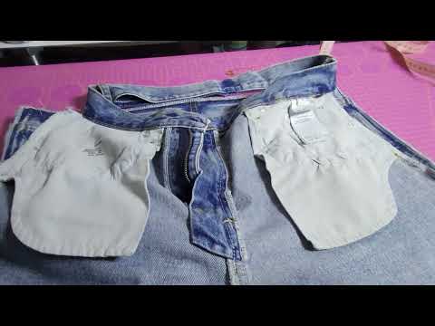 Видео: Ушиваю джинсы (видео 2)