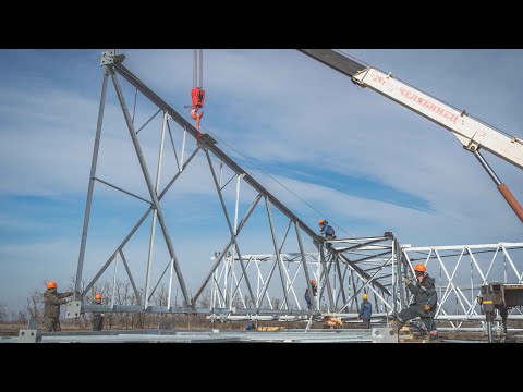 Видео: Сборка анкерно-угловой опоры У330-1