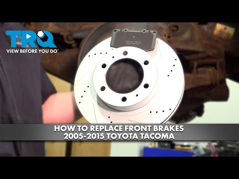 Видео: Как заменить передние тормоза на Toyota Tacoma 2005-2015