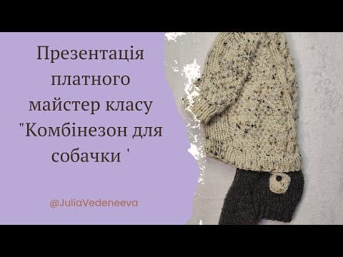 Видео: Презентація майстер класу Комбінезон для собачки чи котика.#knitting #knittingneedle #diy #tutorial