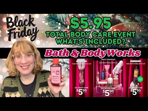 Видео: Завтра начинается «Чёрная пятница» от Bath & Body Works! Акция «Все для ухода за телом» за $5,95 ...