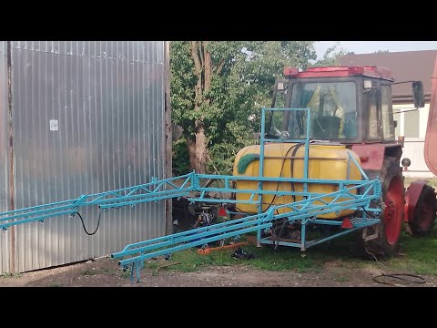 Видео: Польський навісний оприскувач до трактора, огляд та модернізація.