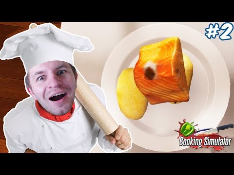 Видео: Cooking Simulator | Стейк лосося с вареным картофелем #2