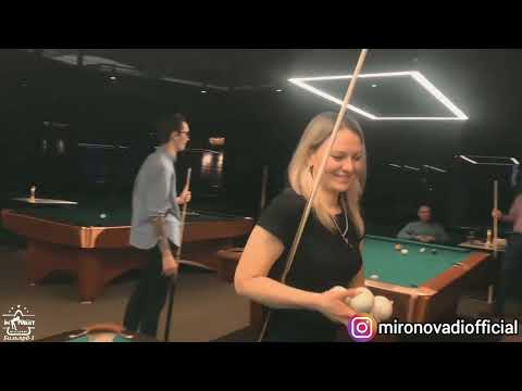 Видео: Редчайший случай! Диана Миронова 16 с кия (всю пирамиду)