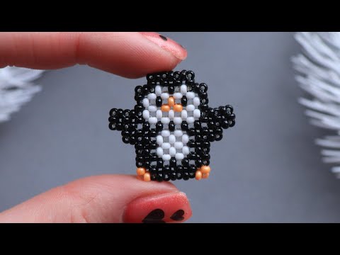 Видео: Пингвин из бисера: пошаговый мастер-класс для начинающих