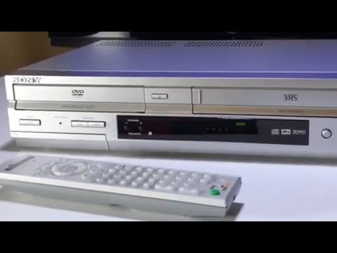 Видео: Sony SLV-D350P Видеомагнитофон DVD-плеер Combo