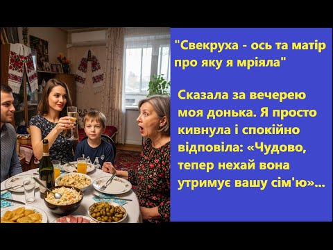 Видео: 😲 Донька назвала свекруху «справжньою матір'ю». Моя відповідь шокувала всіх...