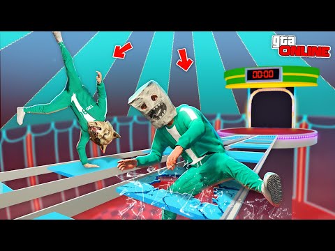 Видео: ВЫБЕРИ ПРАВИЛЬНОЕ СТЕКЛО, ЧТОБЫ НЕ УПАСТЬ! ИГРА В КАЛЬМАРА В ГТА 5 ОНЛАЙН | НОВОЕ ШОУ