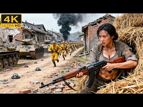 Видео: Японцы напали на деревню вдов, но красавица-деревенская уничтожила их ловушкой тоннелей.