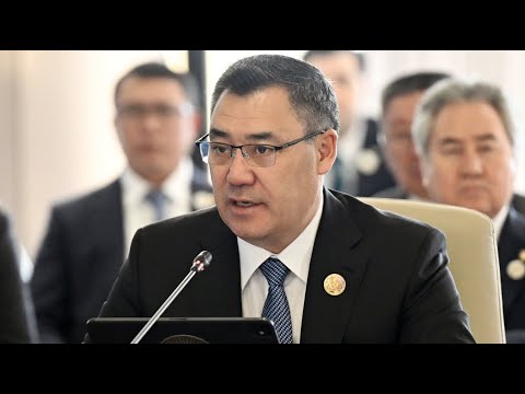 Видео: Президент Садыр Жапаров выступил на очередном Саммите ОТГ в городе Габала