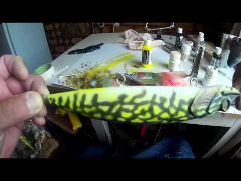 Видео: Покраска щуки, второй способ.