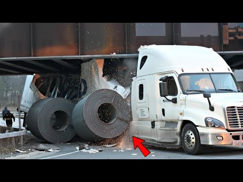 Видео: Идиоты в грузовиках вас шокируют, а их нелепые маневры невероятны #199