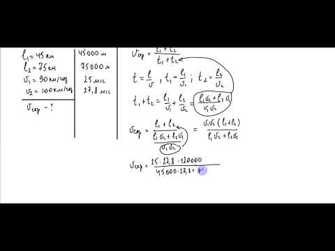 Видео: 7 клас. Розв'язування задач на тему: "Нерівномірний рух. Середня швидкість" (ІІ рівень)