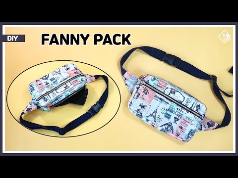 Видео: DIY Как сделать поясную сумку / поясную сумку / мастер-класс по шитью [Tendersmile Handmade]