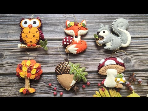 Видео: Набор игрушек "Autumn Woodland" от Herrschners + шьем одну игрушку с нуля