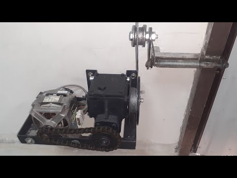 Видео: Дистанционный ПРИВОД для ВОРОТ из движка от СТИРАЛКИ ! Cool idea from a washer engine for a garage!