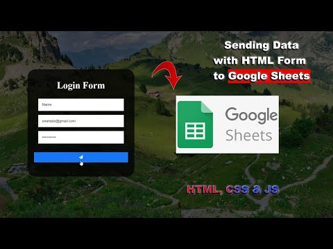 Видео: Как отправить данные с HTML-формы в Google Sheets | How to send data with HTML Form to Google Sheets