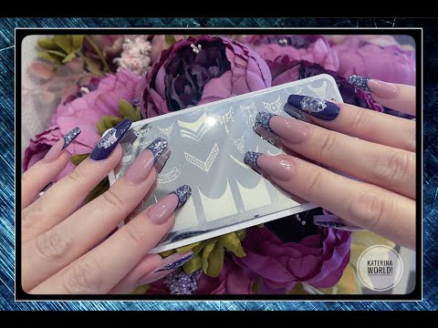 Видео: Стемпинг Френч с пластиной JR-96 French manicure / NICOLE DIARY L37 / Stamping Nail Art.