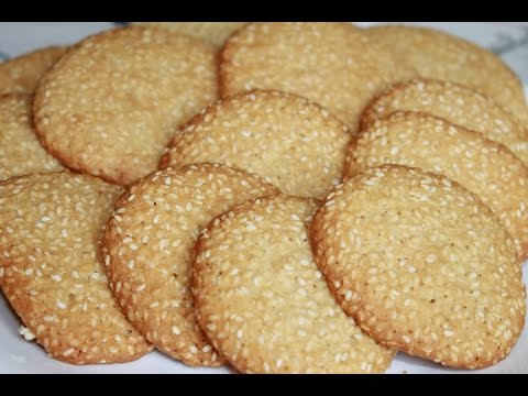 Видео: Кунжутное печенье. Готовим дома.