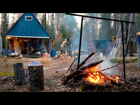 Видео: Жизнь и быт в тайге. Лесные избы северян. Шедевр от Лёхи! Морозы сковали реки севера.