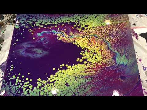 Видео: (15) Большой акриловый холст прямой заливки с крупными ячейками без силикона!