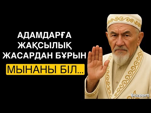 Видео: АДАМДАРҒА ЖАҚСЫЛЫҚ ЖАСАМАС БҰРЫН,МЫНАНЫ БІЛ…/НАҚЫЛ СӨЗДЕР/ДАНАЛЫҚ СӨЗДЕР/