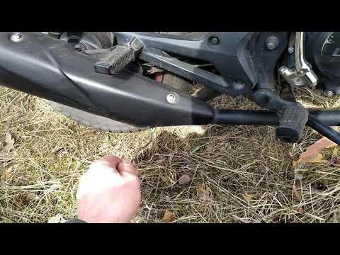 Видео: Мотоцикл Lifan LF150-2E  Решение, тарабанит глушитель
