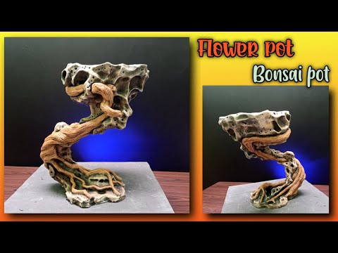 Видео: Как сделать уникальный цветочный горшок |  Горшок рок