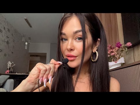 Видео: АСМР болталка шепотом на петличку / 💫 прикосновения к камере 💫 