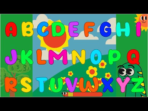 Видео: Песня ABC | Учим буквы с музыкой и красочной анимацией