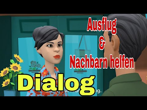 Видео: Диалог Изучение немецкого языка - Экскурсии и помощь соседям