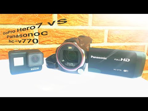 Видео: Gopro HERO7 Black vs Panasonic HC-V770. Обзор. Почему я выбираю GoPro7 и Panasonic HC-V770