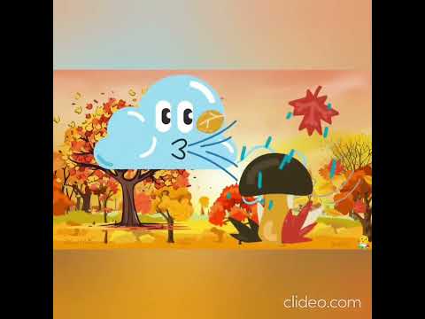 Видео: Музична  гра: "Осінній вітер і чарівна парасолька"