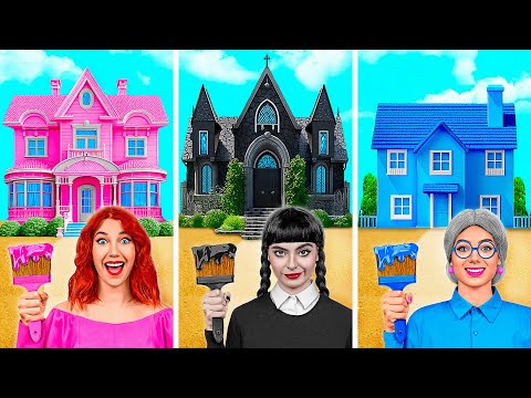 Видео: Домики Одного Цвета Челлендж | Умные Гаджеты или Лайфхаки от Jelly DO Challenge