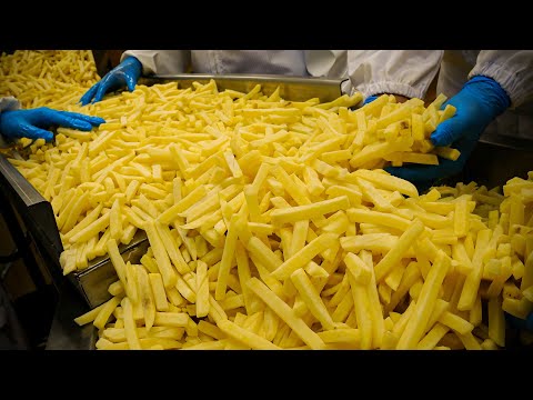 Видео: Завод по производству картофеля фри премиум-класса в Корее | Корейская уличная еда