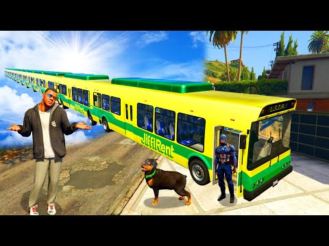 Видео: ФРАНКЛИН ҰЗЫН АВТОБУСТЫ ҰРЛАП КЕТТІ (GTA V)