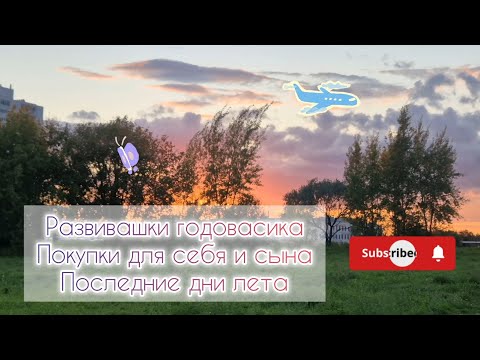 Видео: Развивашки годовасика🧒Покупки для себя и сына🛍Последние дни лета🌳