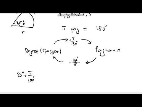 Видео: Перевод градусов в радианы и обратно