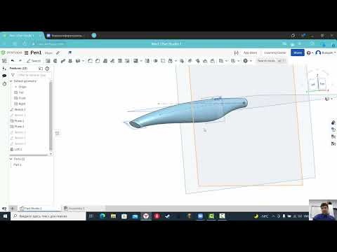 Видео: Урок по Onshape №1. Моделирование дизайна стержневой ручки для распечатки на 3D принтере
