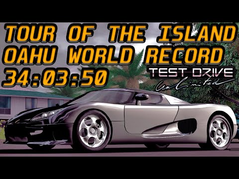 Видео: Test Drive Unlimited - ВОКРУГ ОСТРОВА ЗА 34 МИНУТЫ / TDU Tour of the Island in 34:03:50 WORLD RECORD