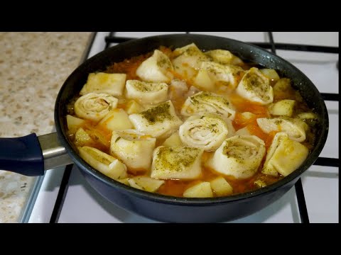 Видео: Штрудель с Мясом и Картошкой/ Приготовила и Не Пожалела!
