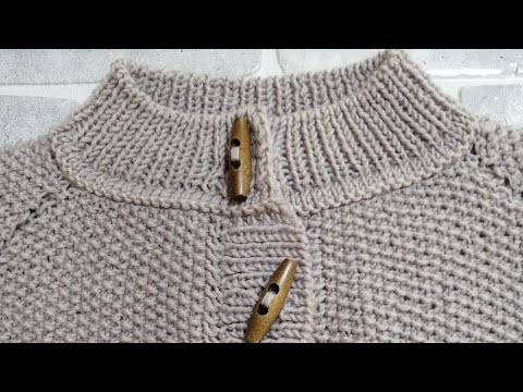 Видео: как связать росток, реглан сверху спицами.