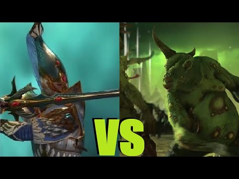 Видео: Мастера меча vs Возвышенные разносчики чумы Нургла: Total War Warhammer 3. тесты юнитов v 4.1.3