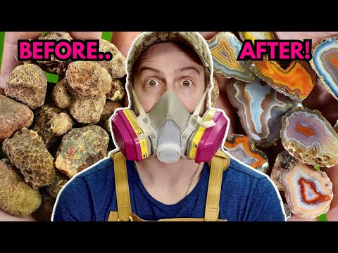 Видео: Я разрезал 3 ФУНТА африканских малавийских агатов!