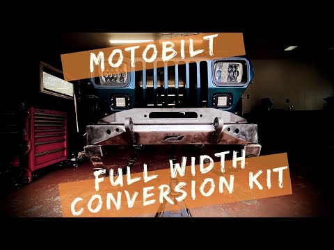 Видео: Установка комплекта для переоборудования моста полной ширины Motobilt Jeep YJ