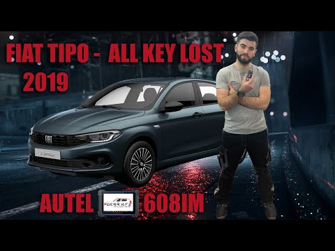 Видео: Fiat Tipo / Egea 2019 полная утеря, программирование ключа Autel IM608 и как снять замок, AKL