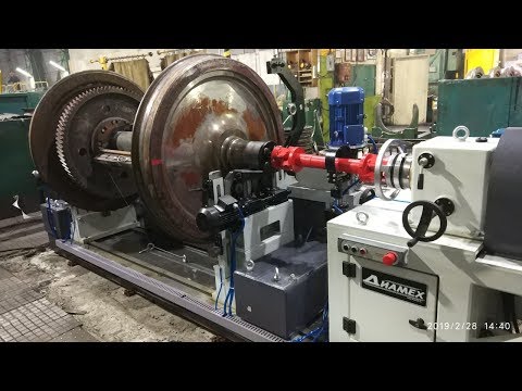 Видео: ДИАМЕХ: Балансировочный станок для колесных пар локомотивов