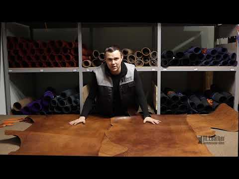 Видео: Юфть с красивенным натуральным лицом